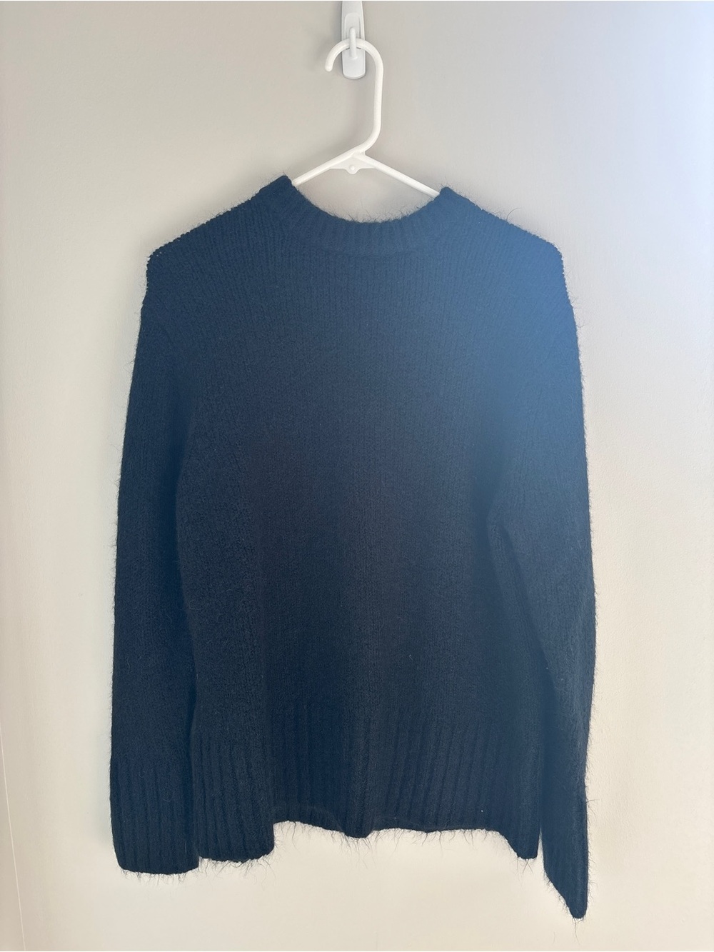 Pistola Oversized Black Fuzzy Knit Sweater